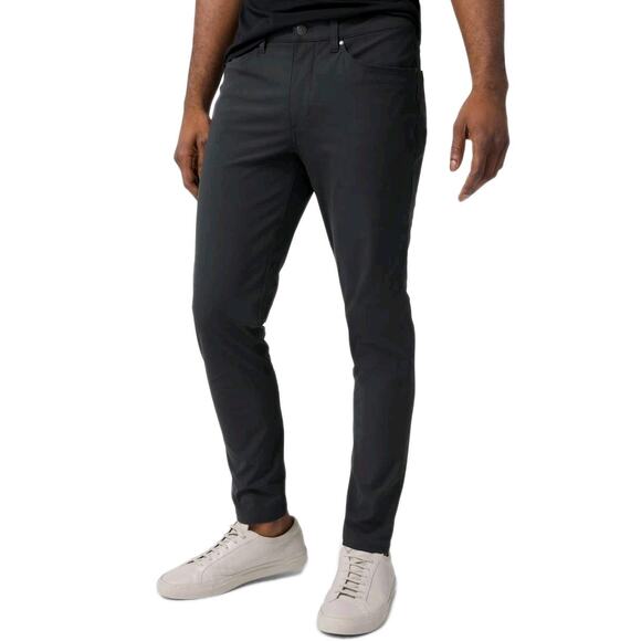 LULULEMON ABC Pant Slim-Fit Warpstreme 32" Inseam Obsidian Grey Stretch Men's 30 - Picture 1 of 5